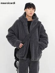 Oversized Sherpa Jacket with Hood by Snagg A Jacket