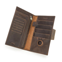 Genuine Leather Family Passport Clutch Wallet by Snagg It Wallet