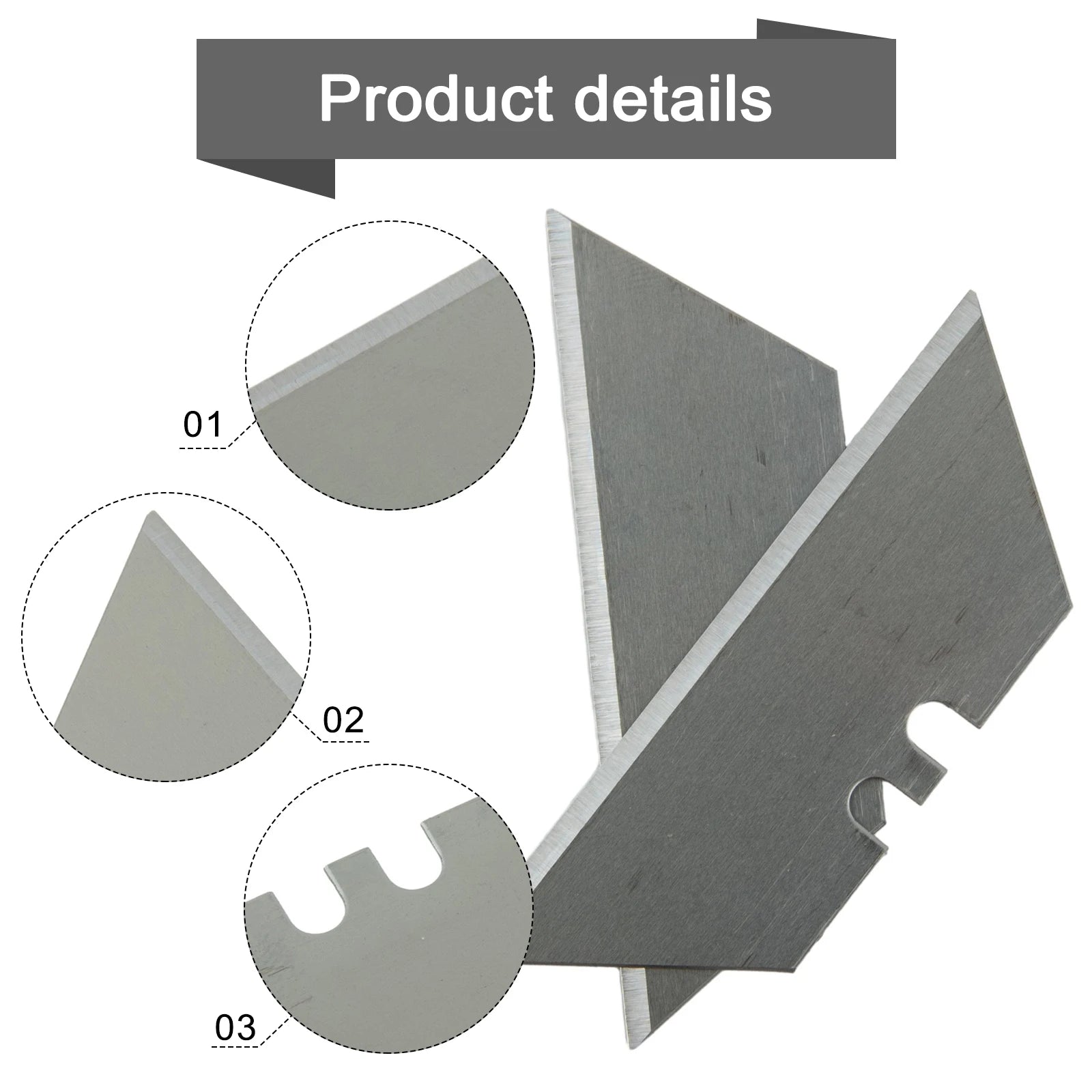 30Pcs Set Trapezoidal Blade Replacement Blade Art Craft CutterTool Multifunction Office Supplies Carving Supplies Multi Function