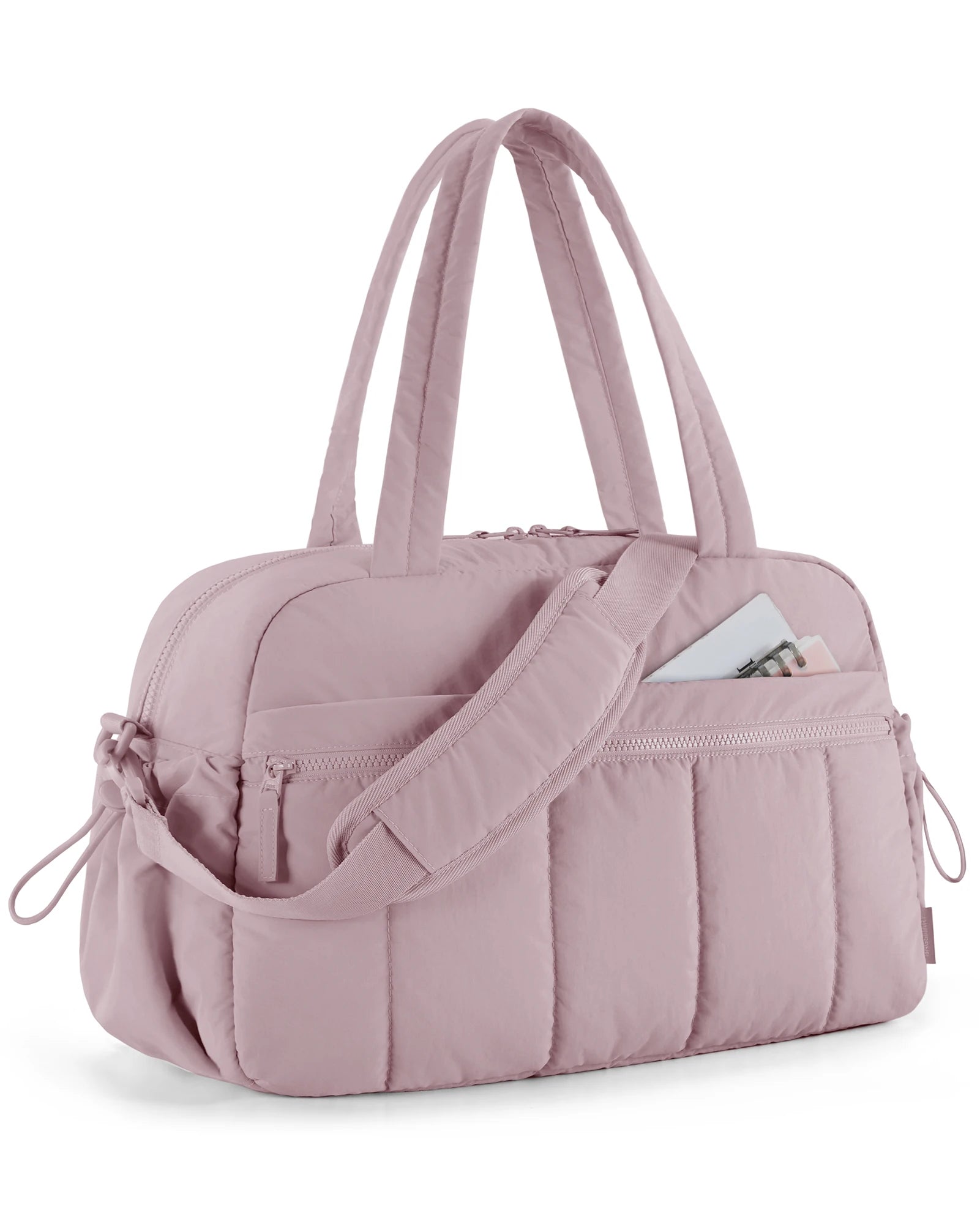 Women's Lightweight Weekender Duffel Bag – Water-Resistant Travel & Gym Carry-On with Wet Pocket (24L+)