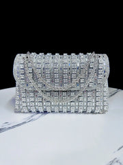 Luxury Full Rhinestone Rectangular Clutch by Snagg It Purses