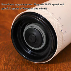 Portable USB Rechargeable Conical Burr Coffee Bean Grinder by Snagg A Grinder