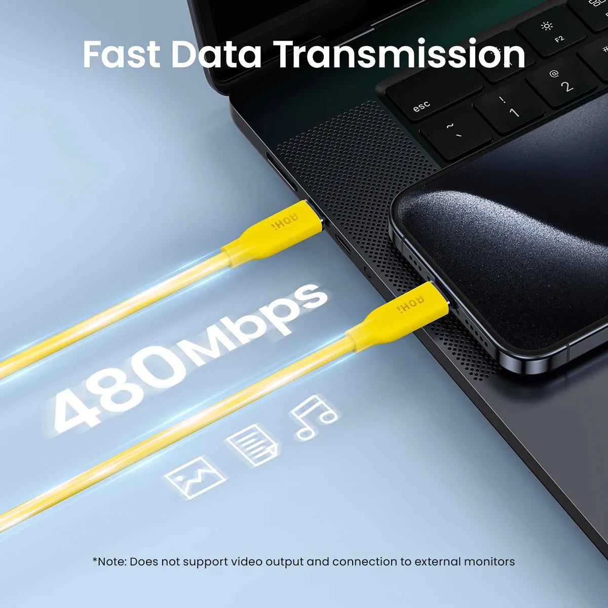 USB-C to USB-C Cable 140W PD 3.1 | Silky Fast Charging Cable 1M MFi Certified CE RoHS UL