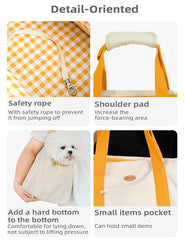 Portable Dog & Cat Carrier, Breathable Travel Tote with Foldable Nest by Snagg A Pet Handbag