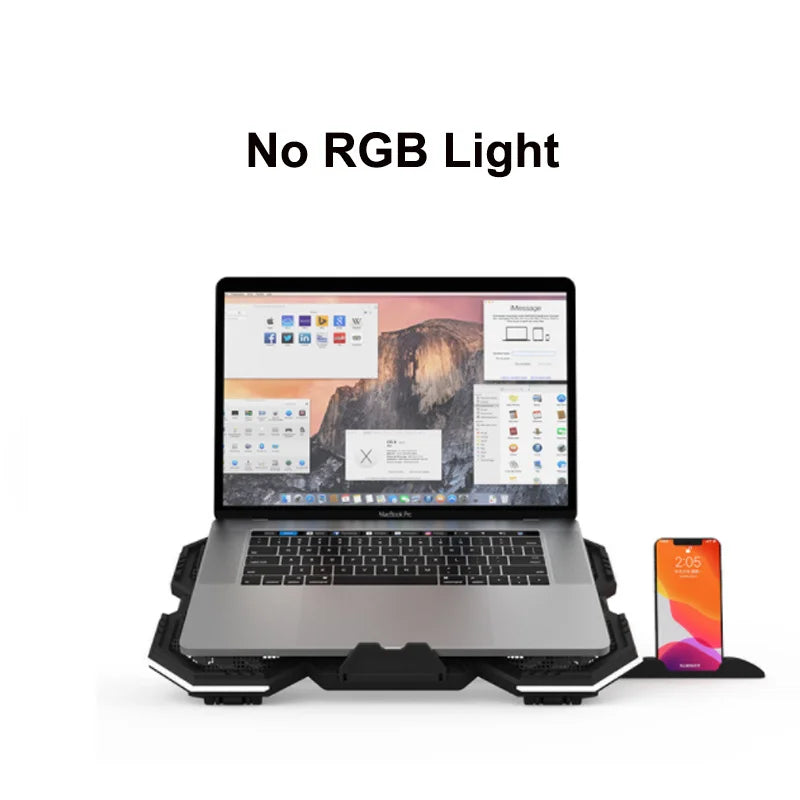 RGB Gaming Laptop Cooling Pad with LED Lighting & Wide Compatibility for 12″–17″ Laptops by Snagg A Cooling Pad