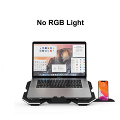 RGB Gaming Laptop Cooling Pad with LED Lighting & Wide Compatibility for 12″–17″ Laptops by Snagg A Cooling Pad