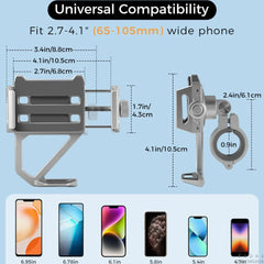 Aluminum Motorcycle Phone Holder by Snagg A Phone Holder