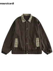 Oversized Patchwork Plaid Jacket by Snagg A Jacket