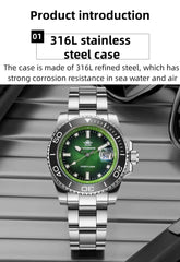 Classic 41mm Diver’s Quartz Wristwatch