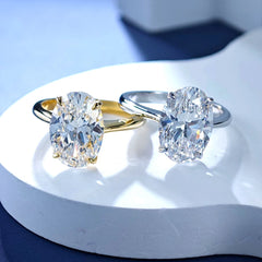 5ct Oval Moissanite Ring