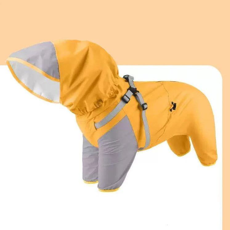 Waterproof Hooded Dog Raincoat by Snagg A Jacket