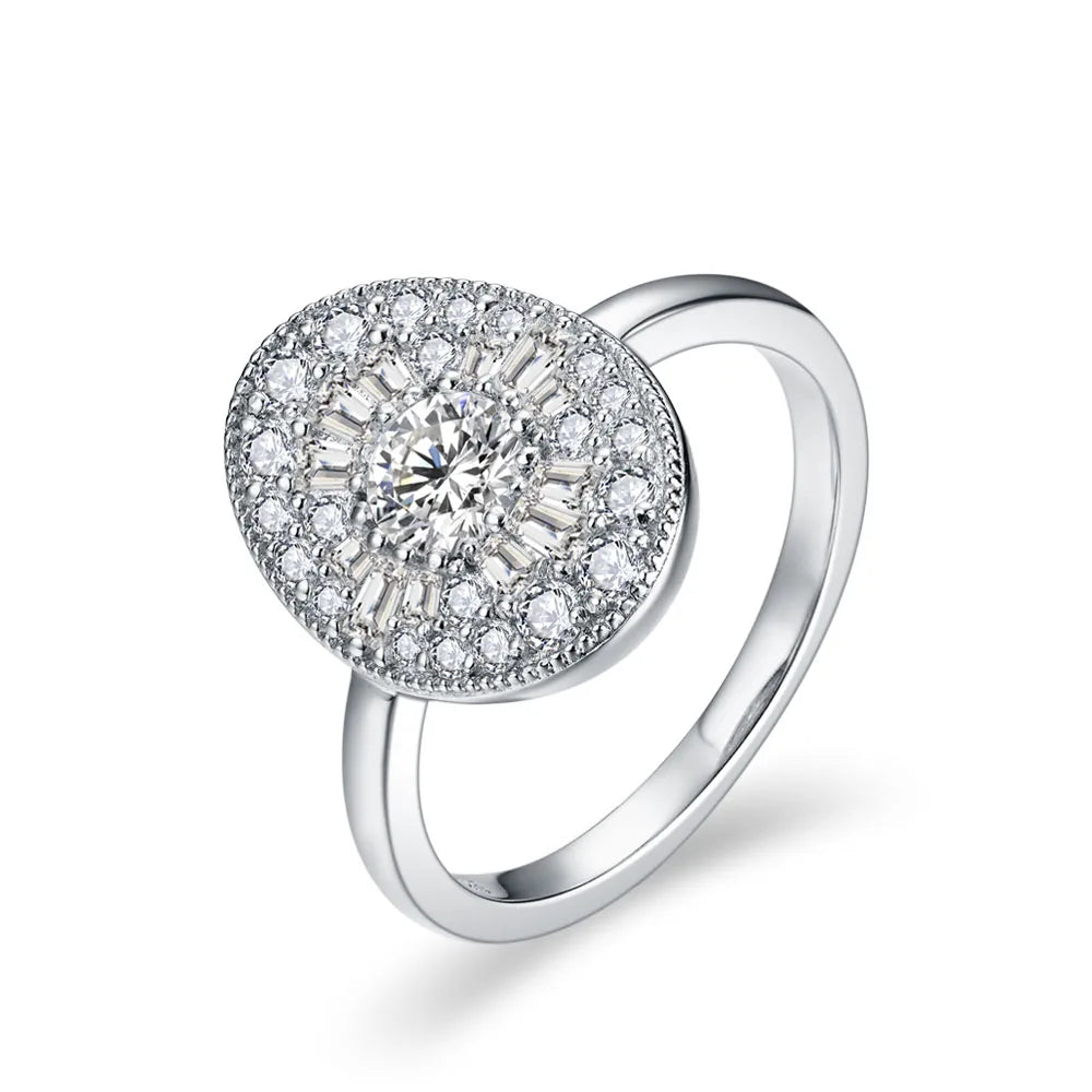 Full Moissanite Twilight Ring