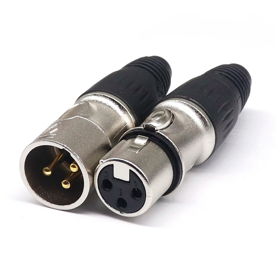 20 Pack XLR 3 Pin Microphone Connectors by Snagg A Cable Plug