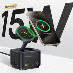 Magnetic Wireless Charger Qi2 15W for iPhone by Snagg A Charging Station