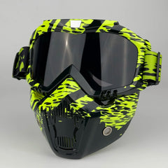 Motorcycle Face Mask with Goggles by Snagg A Motorcycle Goggles