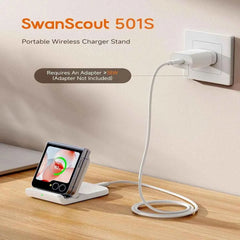 Samsung Z Flip Foldable Wireless Fast Charging Stand | Galaxy S25 Z Flip 7 6 Moto Razr 50 60 Ultra