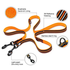 Multi-Function Reflective Dog Leash by Snagg A Leash