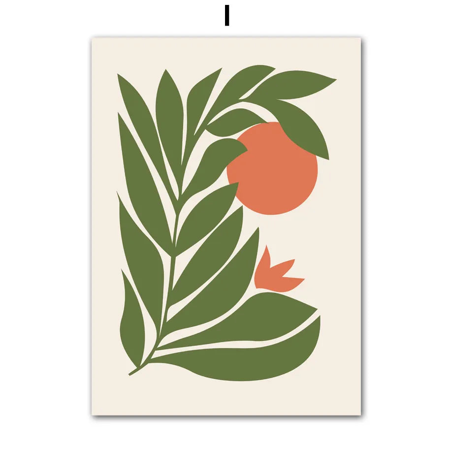 Abstract Leaf Canvas Print by Snagg A Print