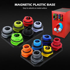 18 Pcs Engine Oil Funnel Kit – Automotive Oil Change Set with Magnetic Storage