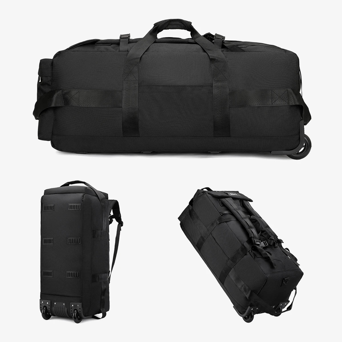 Large-Capacity Portable Roller Duffel Bag