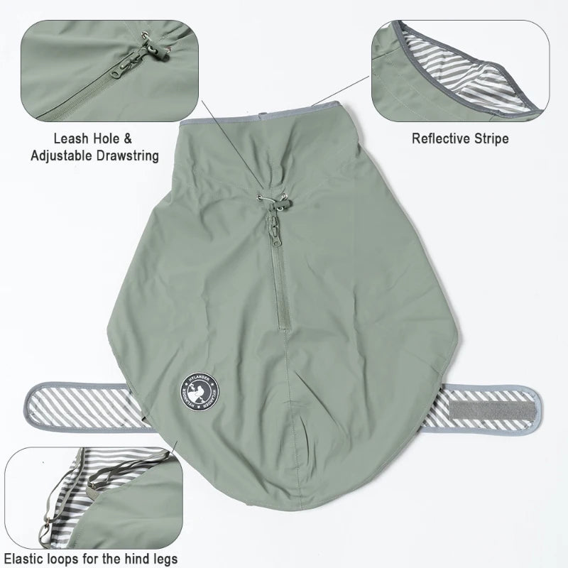 Waterproof Puppy Dog Raincoat by Snagg A Raincoat