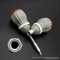 Ultra-Short Magnetic Ratchet Screwdriver Set