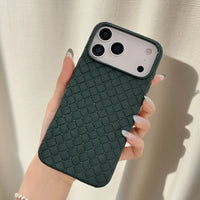 Braided Textured Breathable Shockproof Back Case – for iPhone 16 Series - Phone Cases & Covers