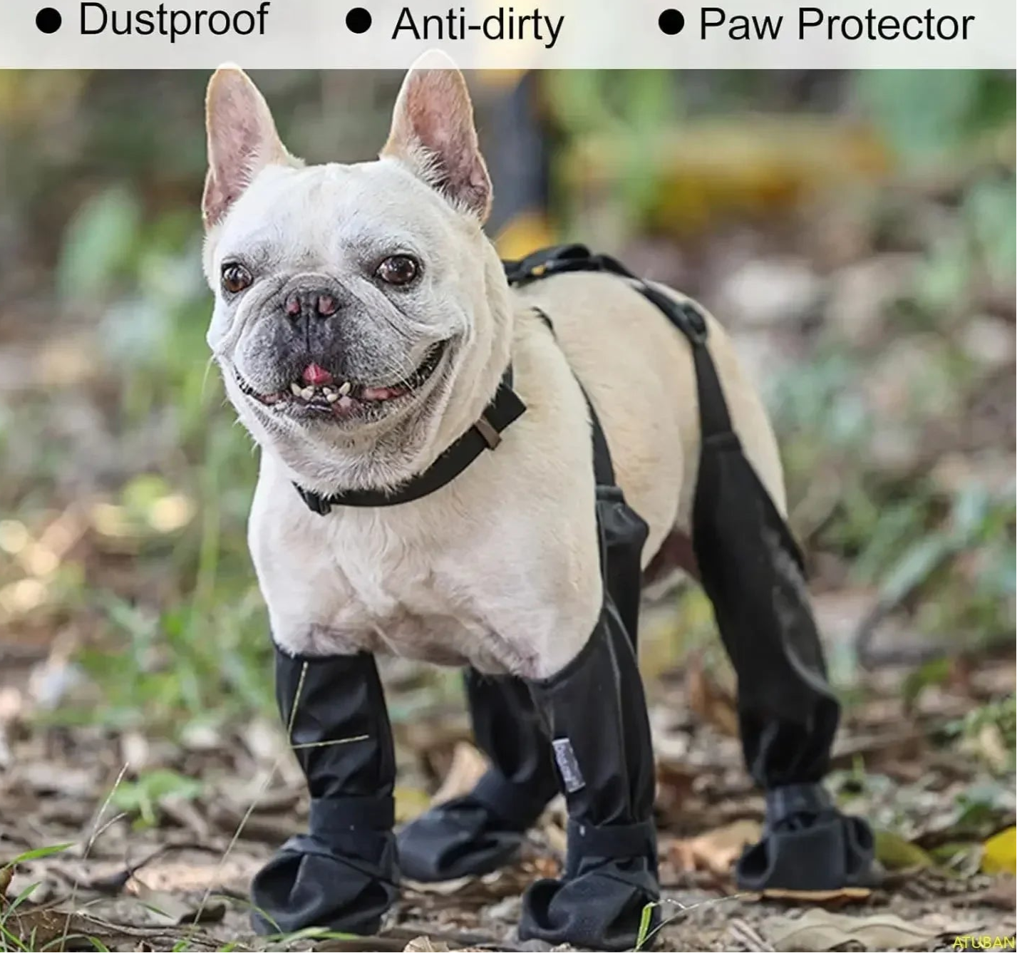 Waterproof Dog Boots with Harness Support by Snagg A Shoes
