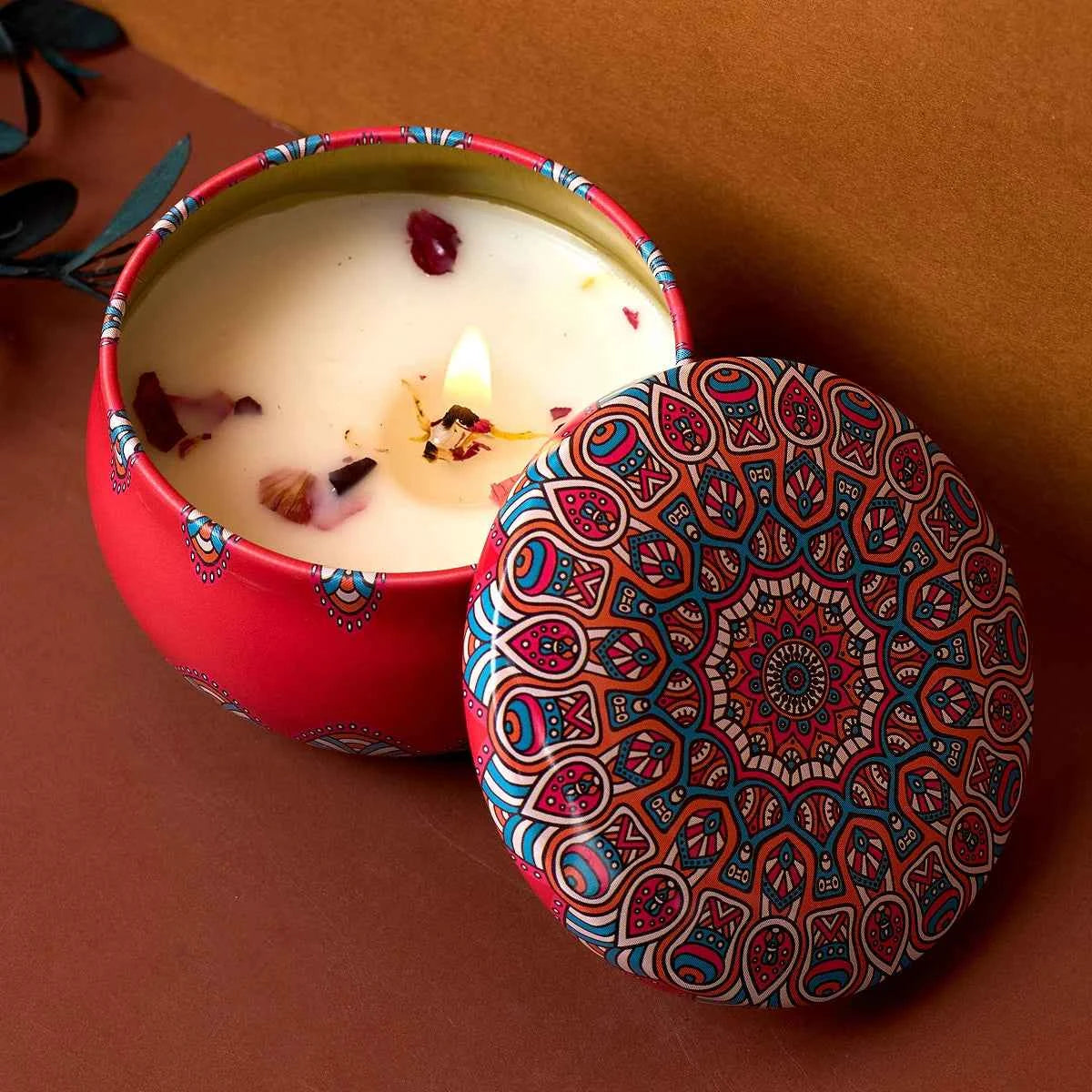 4PCS/Set Vintage Box Scented Candle