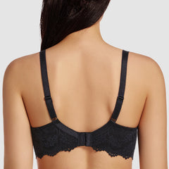 Plus Size Minimizer Bra | Full Coverage Lace Underwire Unlined
