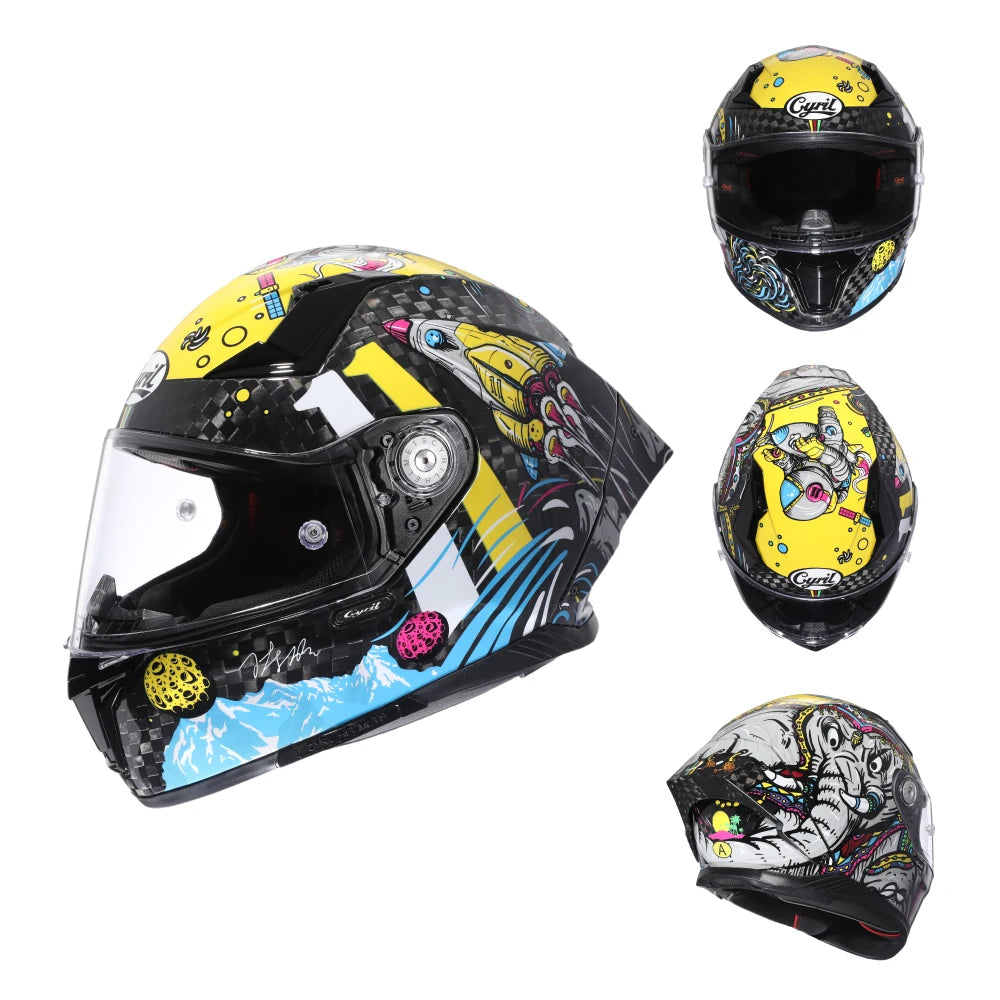 Lightweight Racing Street Bike Helmet by Snagg A Motorcycle Helmet