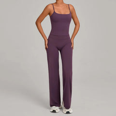 Women's 2-Piece Push-Up Yoga Tracksuit | High Waist Leggings & Fitness Bra Workout Gym Sportswear