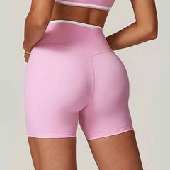 Women's V-Waist High Waist Yoga Shorts | Breathable Running Cycling Gym Fitness Workout
