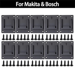 Cordless Drill & Power Tool Wall Mount Holder Compatible with Makita, DeWalt, Bosch & Milwaukee 18V Tools