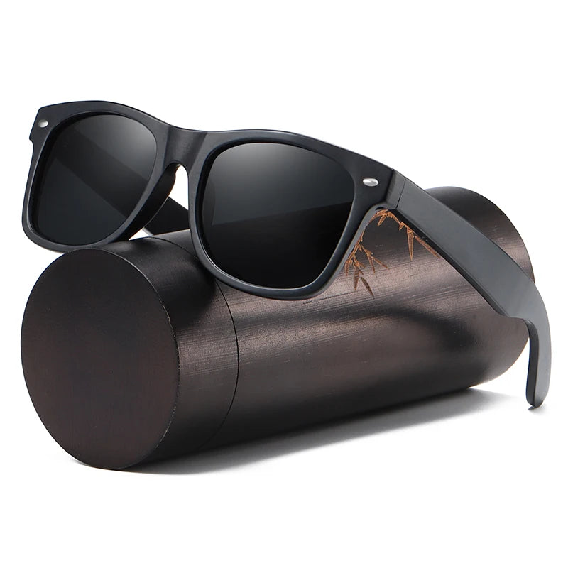 Natural Bamboo & Wooden Pilot Sunglasses