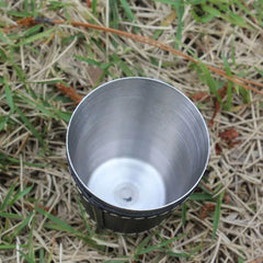 LISM Outdoor Travel Cups Set 4pcs PU Leather Stainless by Snagg A Cup