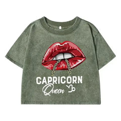 "Capricorn Queen" Graphic Tee Street Style Shirt
