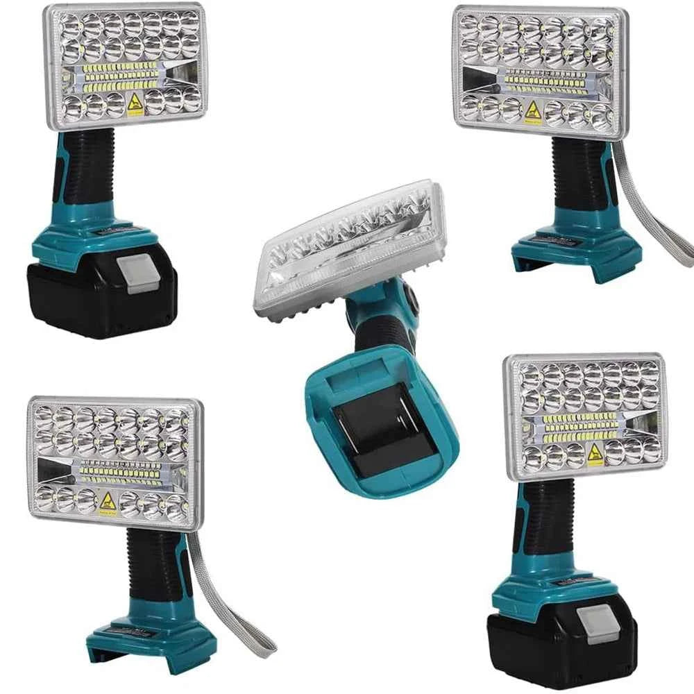 Zinc alloy LED work light for Makita 18V batteries – image 1