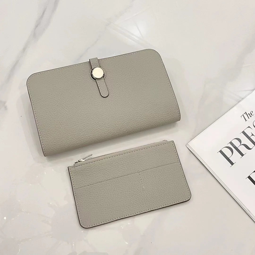 Genuine Leather Long Wallet for Women