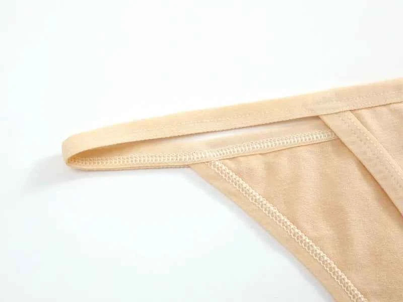 Cotton T-Back Thongs 5-Pack | Seamless Solid Colour Breathable Soft Women's Underwear