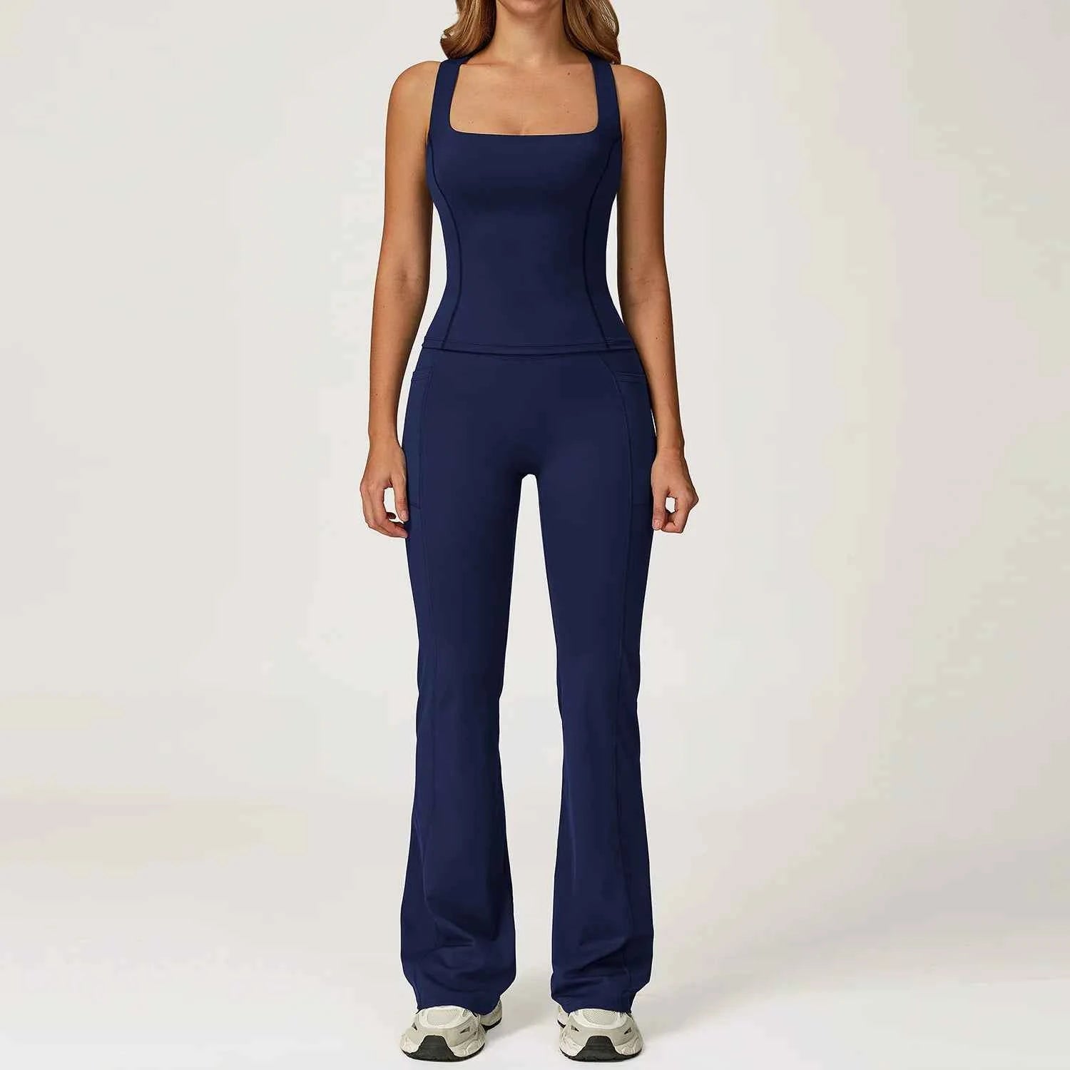 Women's 2-Piece Yoga Tracksuit | Push-Up Bra & High Waist Leggings Gym Fitness Sportswear