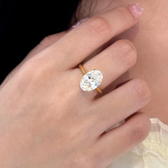 5ct Oval Moissanite Ring