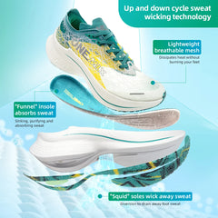 Marathon Carbon Plate Running Shoes – Ultra-Light, Shock Absorption, Rebound Technology