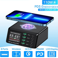 Multi-Port Fast Charging Station with PD & QC3.0 Quick Charge by Snagg A Charging Station