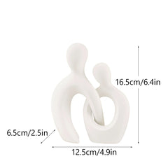 Abstract Couple Resin Sculpture by Snagg A Sculpture