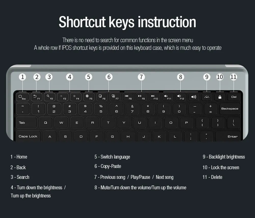 Magic Keyboard For Samsung Galaxy Tab S10 FE+ Case by Snagg A Wireless Keyboard