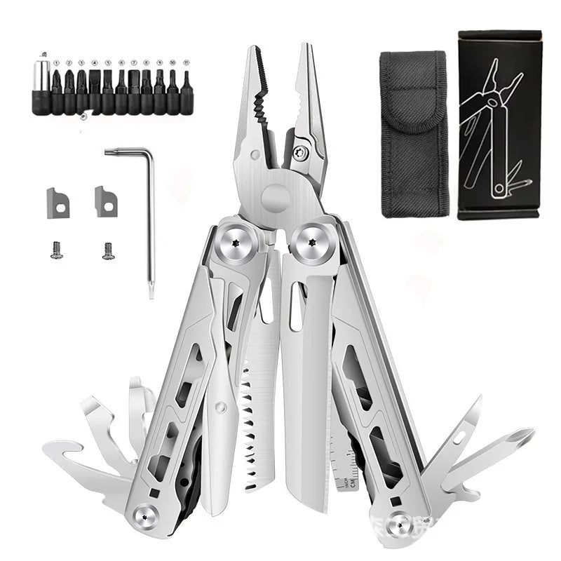 28-in-1 Stainless Steel Camping Multitool