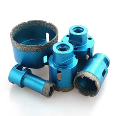 5pcs M14 Thread Dry Diamond Hole Saw Set | Brazed Core Drill Bits for Porcelain Granite Marble Tile