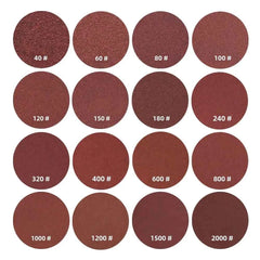 Hook & Loop Sanding Discs 2"–7" | 10/20/50pcs Random Orbital Sander Sandpaper 40–2000 Grit