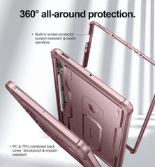 Heavy Shockproof Full Body Protective Cover WithBuilt in Screen Protector For Samsung Galaxy Tab S9 FE by Snagg A Tab Case